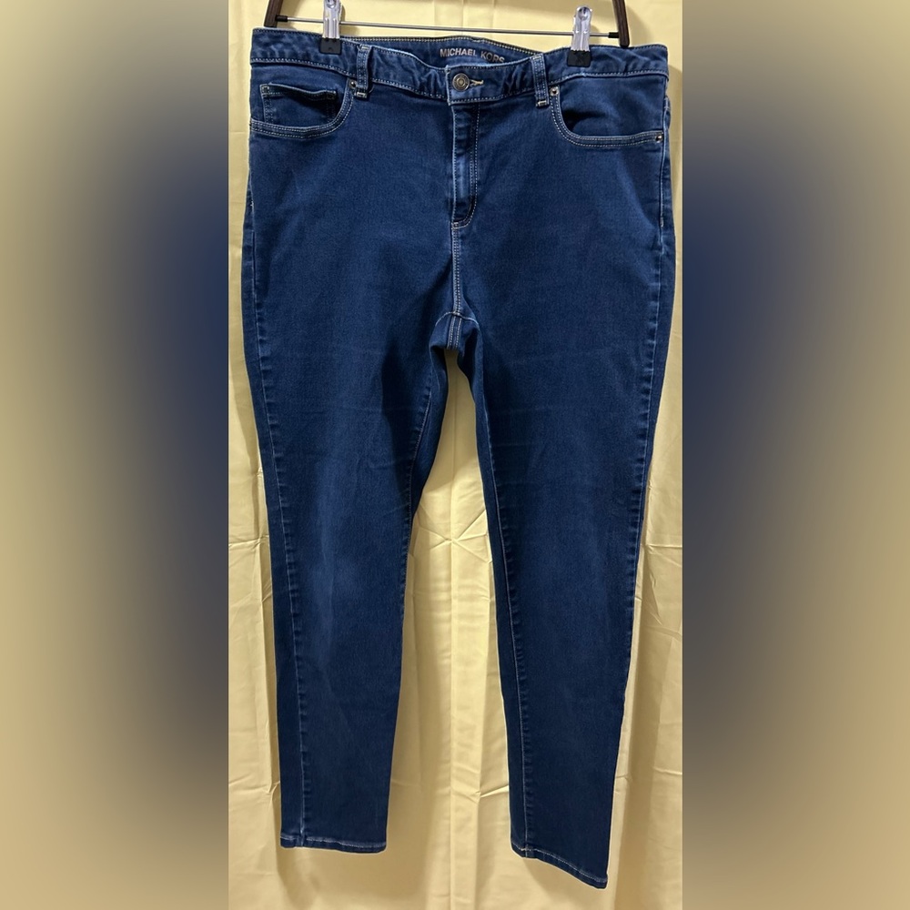 Michael Kors Blue Izzy Skinny Jeans, Women’s, Size 14
